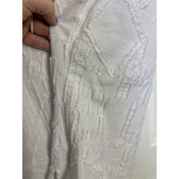 Parsley & Sage White Sleeveless Abstract Textured Top Size Medium Boho Lagenlook - Picture 8 of 8